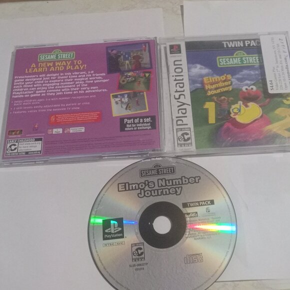 Elmo's Number Journey Sesame Street PS1 Tested Playstation 1 Video Game - Picture 1 of 2